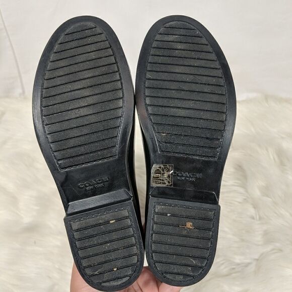 COACH Q8010 TRISHA II Black and Floral Canvas Rubb - Picture 2 of 8